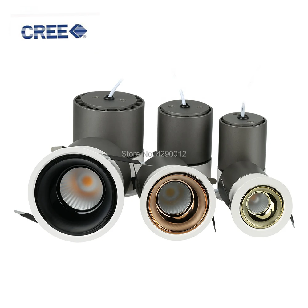 

Recessed 30 degree LED Downlight 10w 20w 30w COB LED Spot light LED decoration Ceiling Lamp AC110V /220V downlights