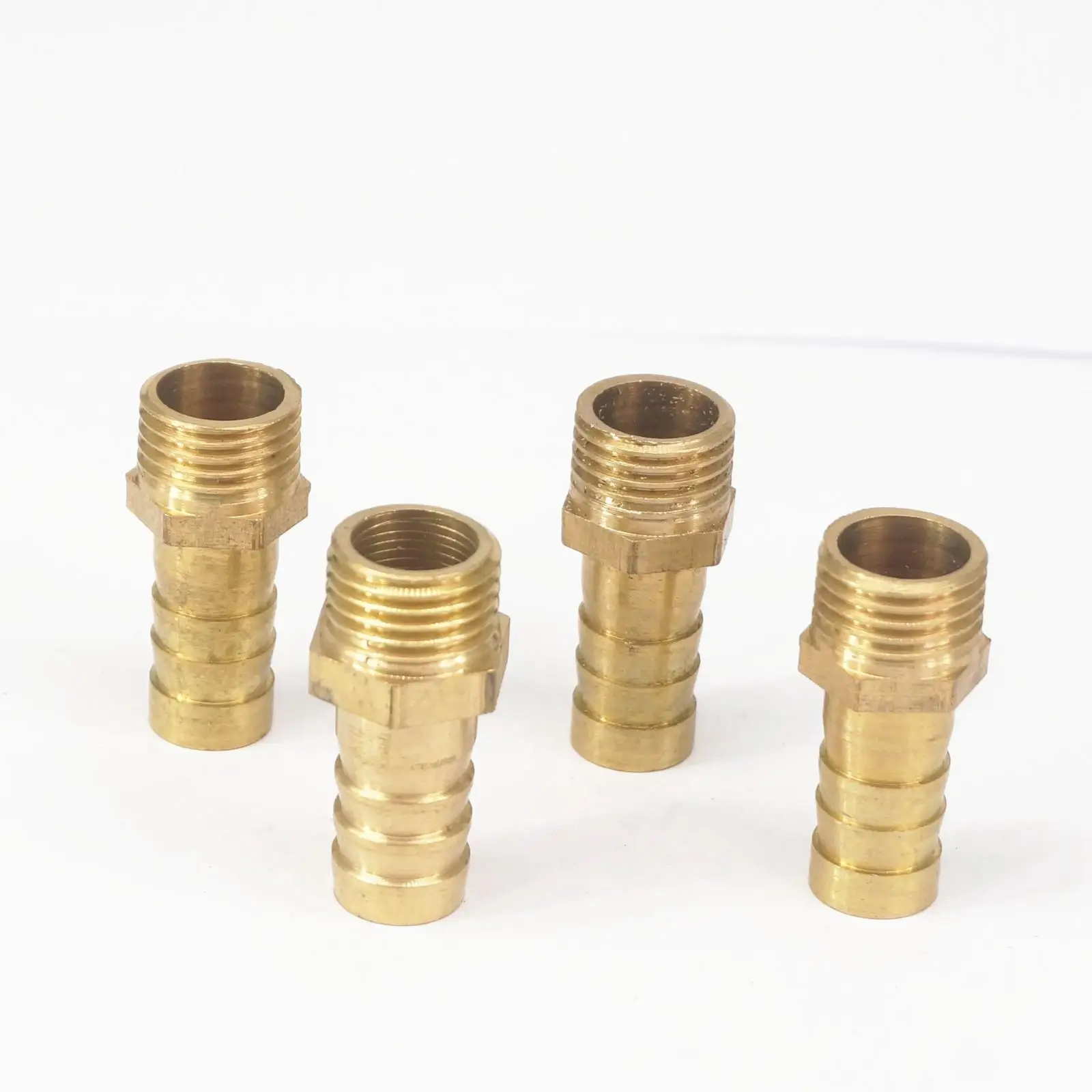 

LOT 5 Hose Barb I/D 10mm x 1/4" BSP Male Thread Brass coupler Splicer Connector fitting for Fuel Gas Water