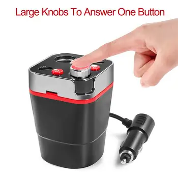 

Car A28 Ignition Socket Adapter Charger MP3 Bluetooth Player Dual USB Hands-Free Calling FM Transmitter