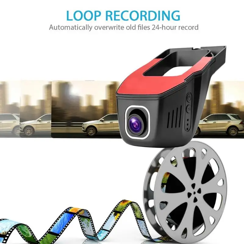 VODOOL мини беспроводной WiFi Автомобильный видеорегистратор Камера Dashcam 1080P HD видео регистратор видеокамера 165 градусов объектив g-сенсор видеорегистратор