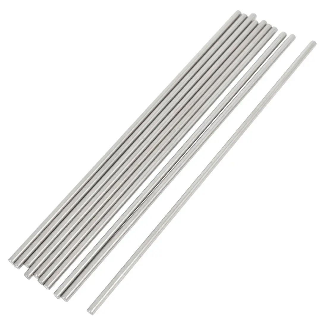 

10 Pcs RC Airplane Model Part Stainless Steel Round Rods 3mm x 150mm