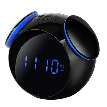 

Mini Bluetooth Audio Function Speakers 4.2 Protocol MP5 Cards Mirror Display Alarm Clock FM Radio Wireless Free Alarm Setting