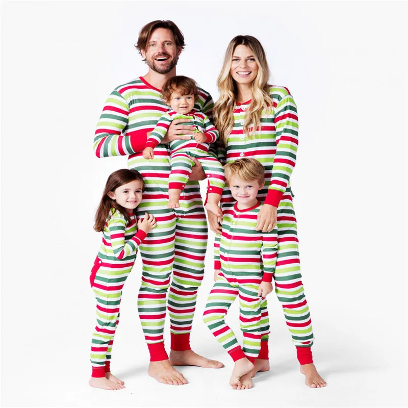 Father Mother Kids Casual Loose Christmas Family Matching Union Suit
