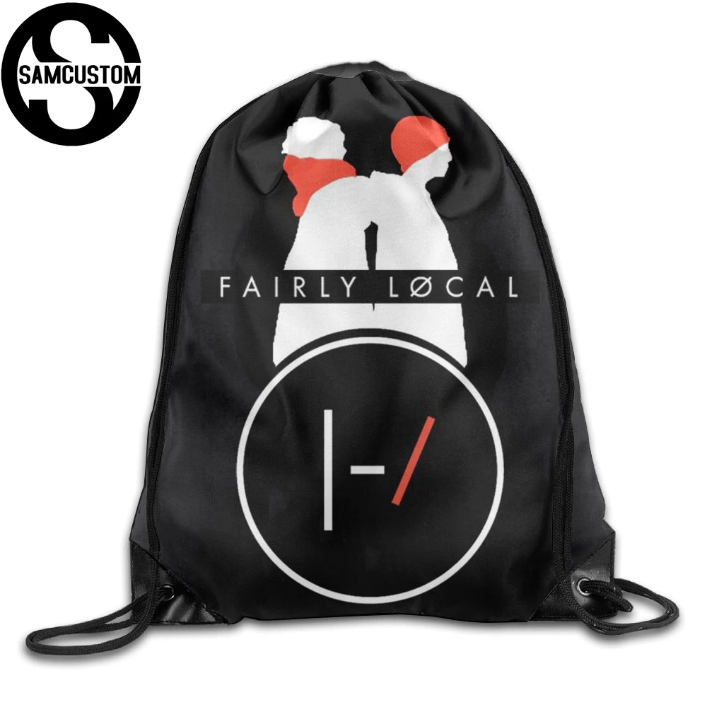 

SAMCUSTOM twenty one pilots 3D Print Shoulders Bag Fabric Backpack men and women Port Drawstring Travel Shoes Dust Storage Bags