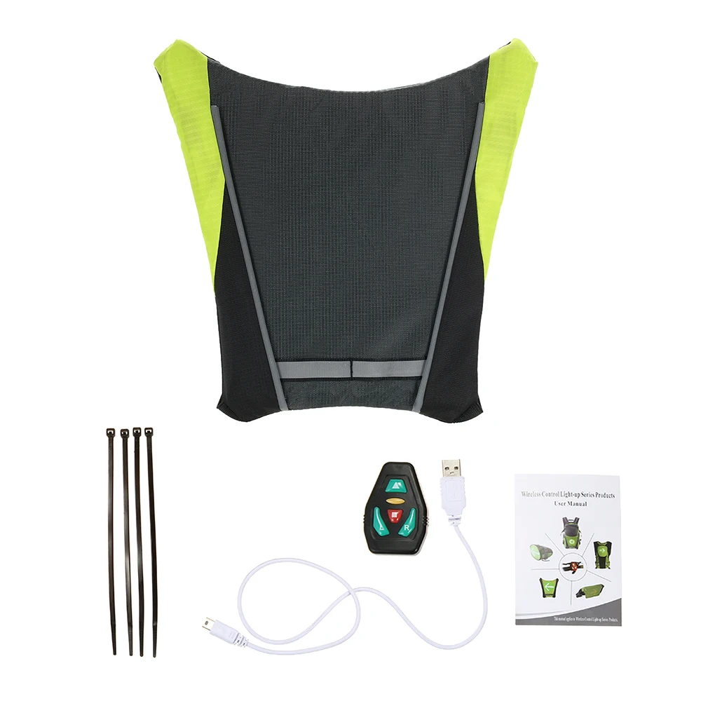 Top Lixada USB Rechargeable Reflective Backpack Bike Backpack LED Wireless Safety Turnning Signal Light for Outdoor Sport Safety Bag 0 Top Lixada USB Rechargeable Reflective Backpack Bike Backpack LED Wireless Safety Turnning Signal Light for Outdoor Sport Safety Bag 0