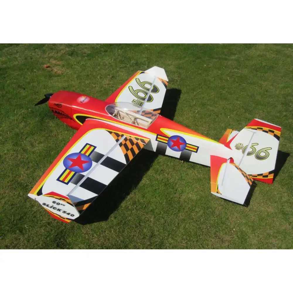 Новое поступление PP SLICK540 1524 мм размах крыльев 60 дюймов 70E с неподвижным крылом 3D Аэробика RC самолет комплект для мальчиков Детский подарок игрушки для взрослых
