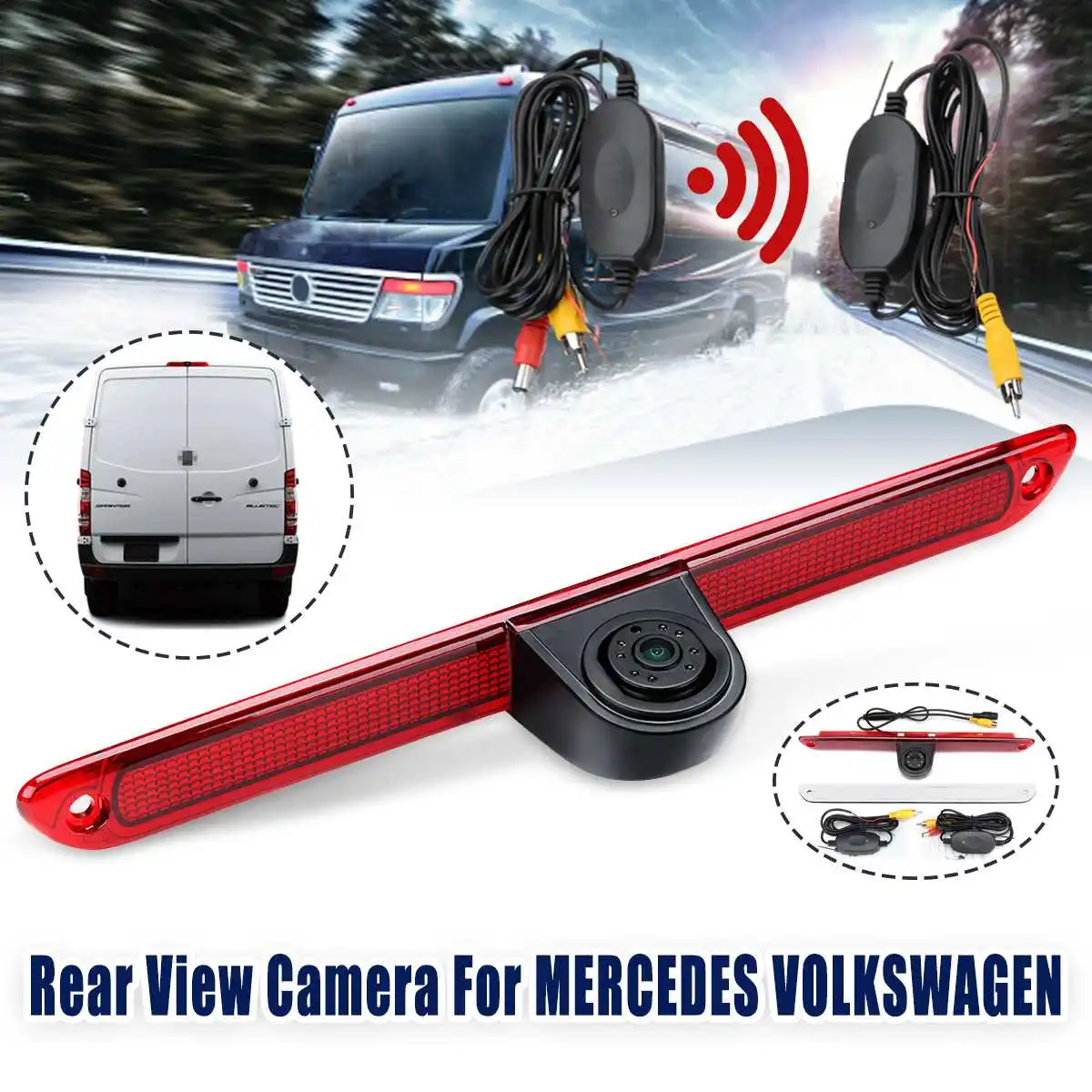 

170 Car Reversing Backup Rear View Camera Brake Light Reverse Camera For Mercedes/VW