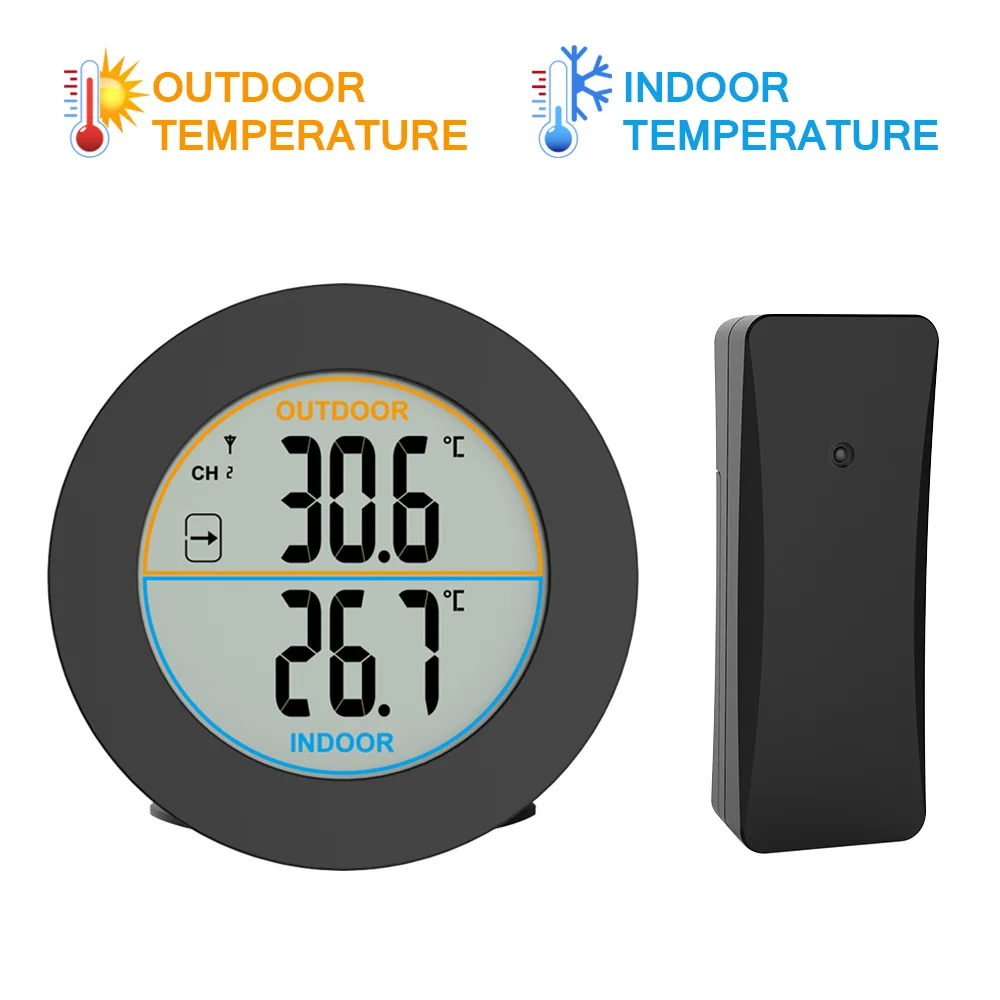 Thermometer Hygrometer Indoor Outdoor LCD Display Wireless C/F Switch For Home Office Baby Room | Дом и сад