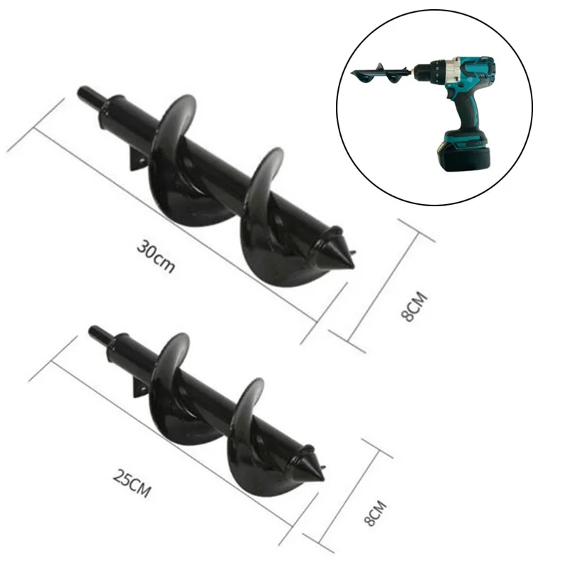 

9.8inch Planter Spiral Hole Digger Drill Bit Planting Bulbs Seedlings For Gardening DIY Projects Spiral Drill Bit Set Planting