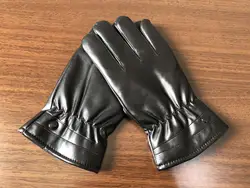Кожаные перчатки мужские зимние уличные ездовые теплые сенсорный экран Pu толстые бархатные ветрозащитные перчатки в наличии