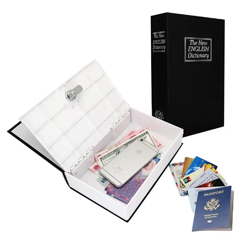 

Cash Box Creative Dictionary Shape Money Box Piggy Bank with Lock