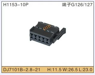 

5set 10P Automobile Waterproof Automotive Line Terminal Auto Wire Terminals Electrical 10 Pin Connectors Dj7101b-2.8-11/21