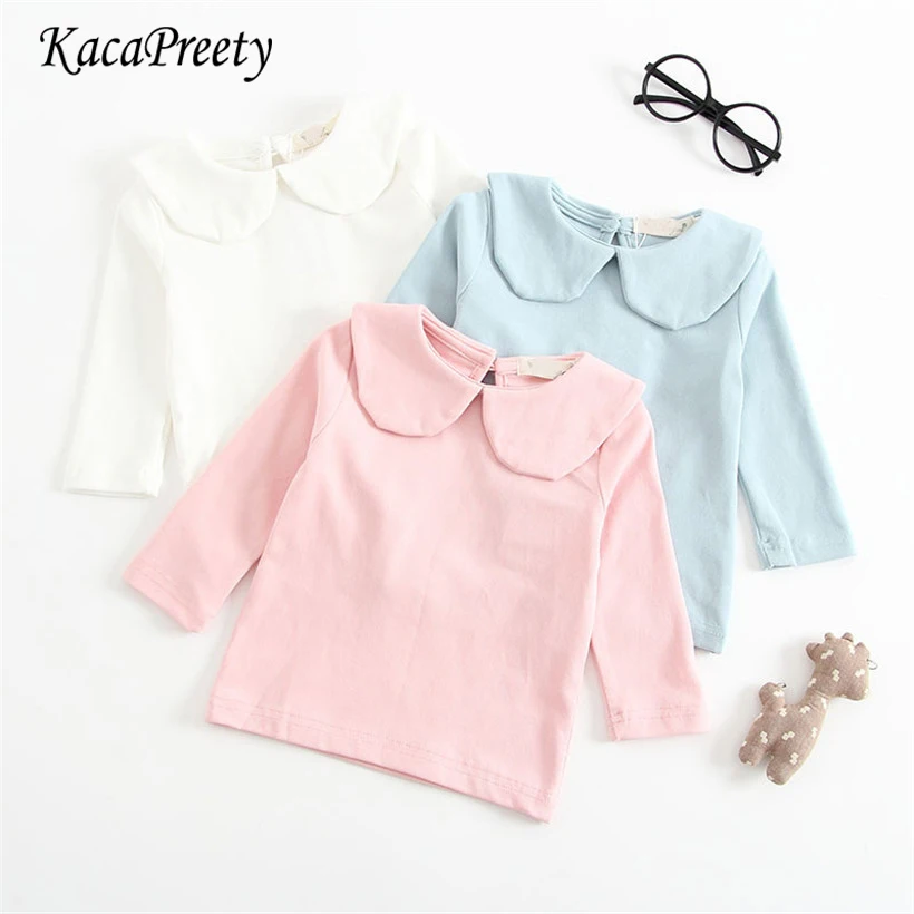 

Soft comfortable newborn baby clothes cotton long sleeve kids shirt Spring toddler girls tops children t shirt 0-24m