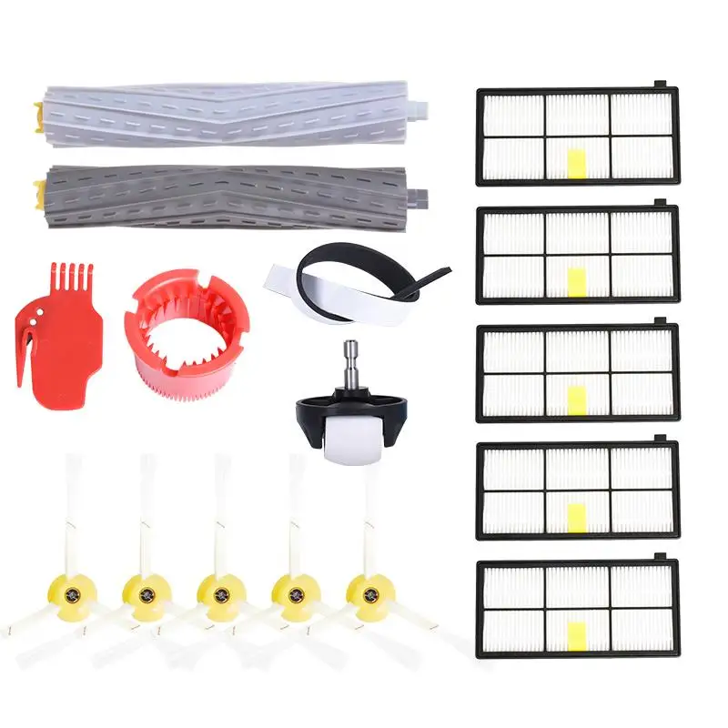 Extractor Filters Side Brush Sets for iRobot Roomba 800 900 Series 805 860 870 871 880 890 960 980 Vacuum Cleaner Spare Parts( | Бытовая