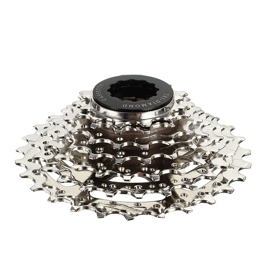 الدراجة كاسيت 7 سرعة كاسيت Freewheel الترس 12-28 T الهجين شورت مخصص لركوب الدراجات الهوائيّة الجبلية الخلفية دراجة أجزاء الاكسسوارات الفضة