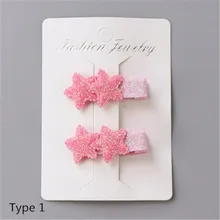 2 шт. новые милые заколки для волос корона цветы безопасные заколки BB клип маленькие девочки подарки Детские аксессуары для волос