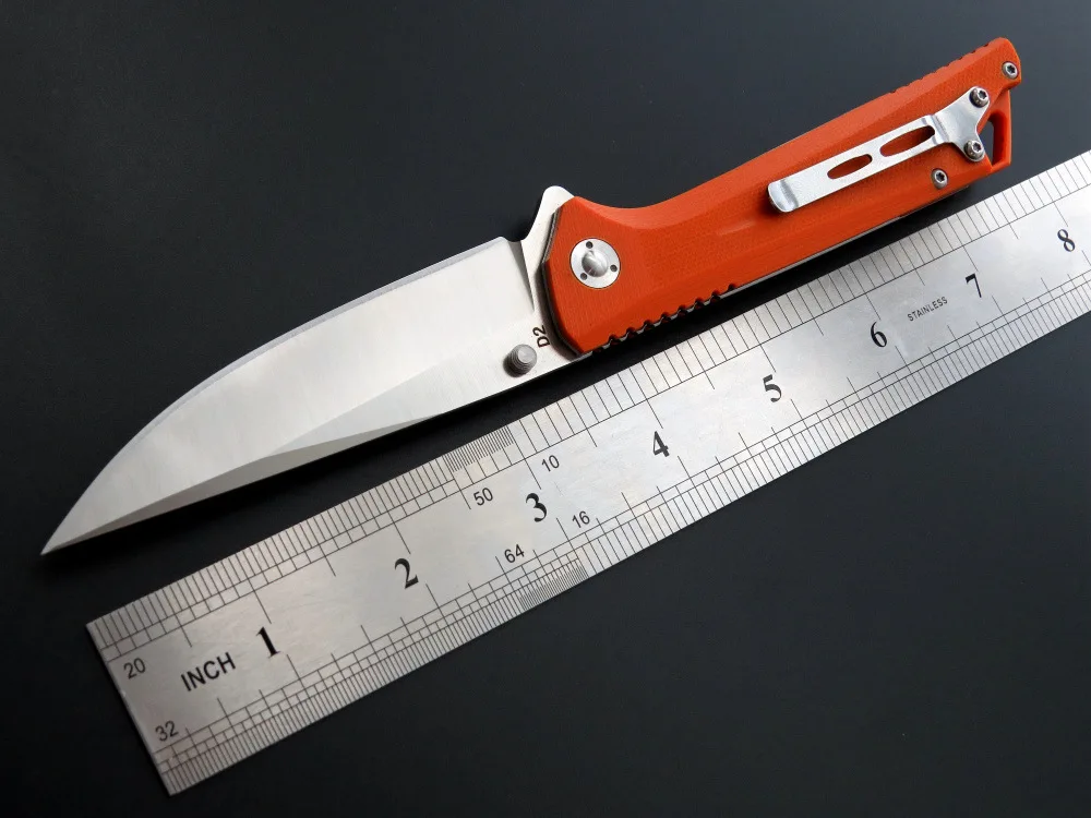 Складной нож для активного отдыха D2 Сталь G10 Ручка Специальный боевой
