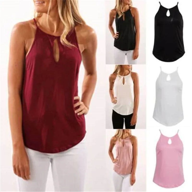 2019 New Fashion Hot Sexy Ladies Women Summer Blouse Top Sleeveless Shirt Casual O Neck Shirt 2019 New Fashion Hot Sexy Ladies Women Summer Blouse Top Sleeveless Shirt Casual O Neck Shirt
