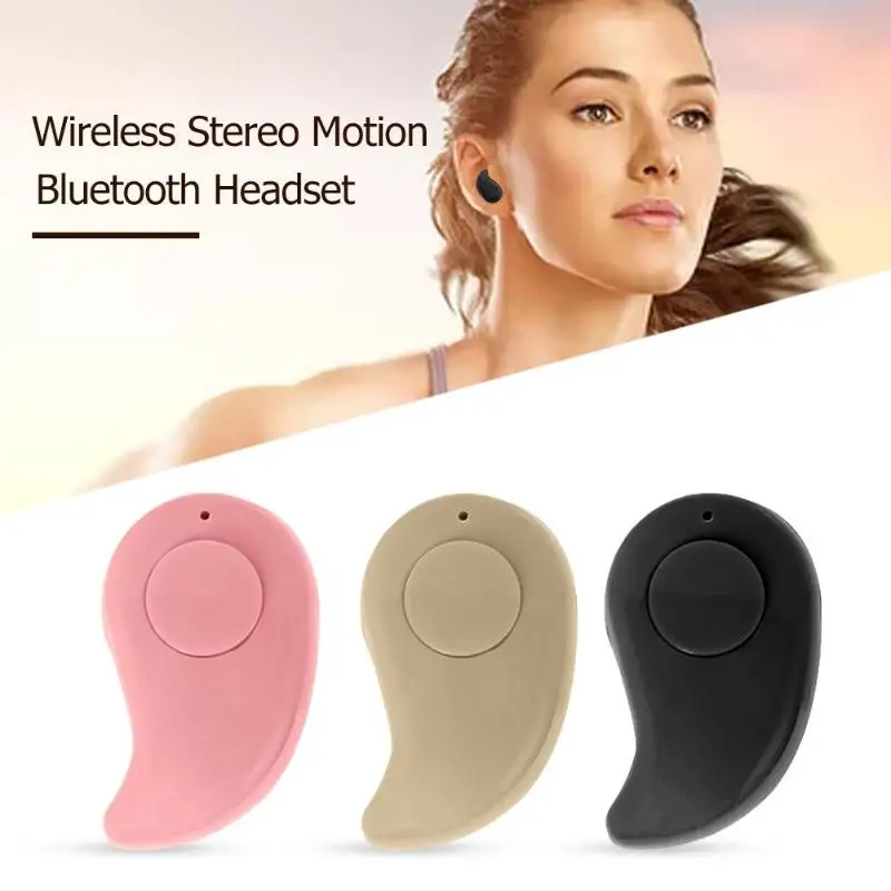 

S530 Mini Wireless Bluetooth Earphone In-Ear Invisible Sports Earbuds Drop Shape Colorful Music Headset for Andriod Smart Phone