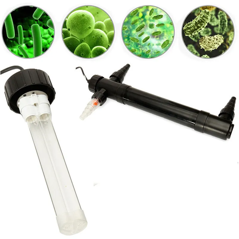 

55W Bacteria Virus UV Sterilizer Lamp Light Water Cleaner For Aquarium Pond Fish Tank Ultraviolet Filter Clarifier 220~240V