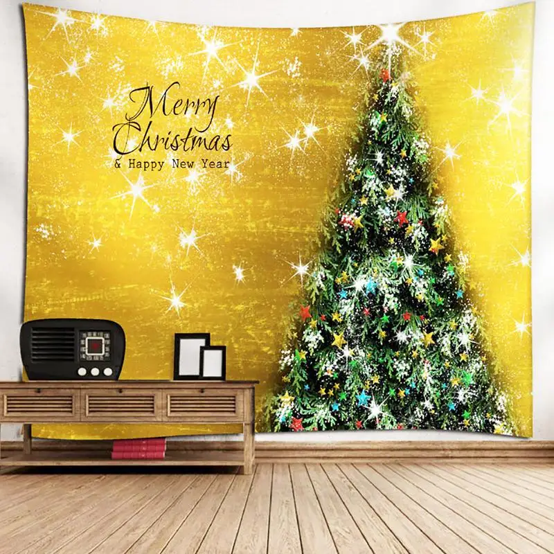 

Tapestry Tree Wall Blanket Christmas Theme Hanging Home Decoration Tapestries Tablecloths Sofa Covers Outdoor Seated Blanket