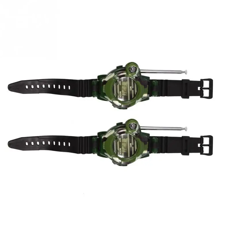 

2Pcs Mini Kids Walkie Talkie Children Wrist Watches Intercom Outdoor Toy Gift