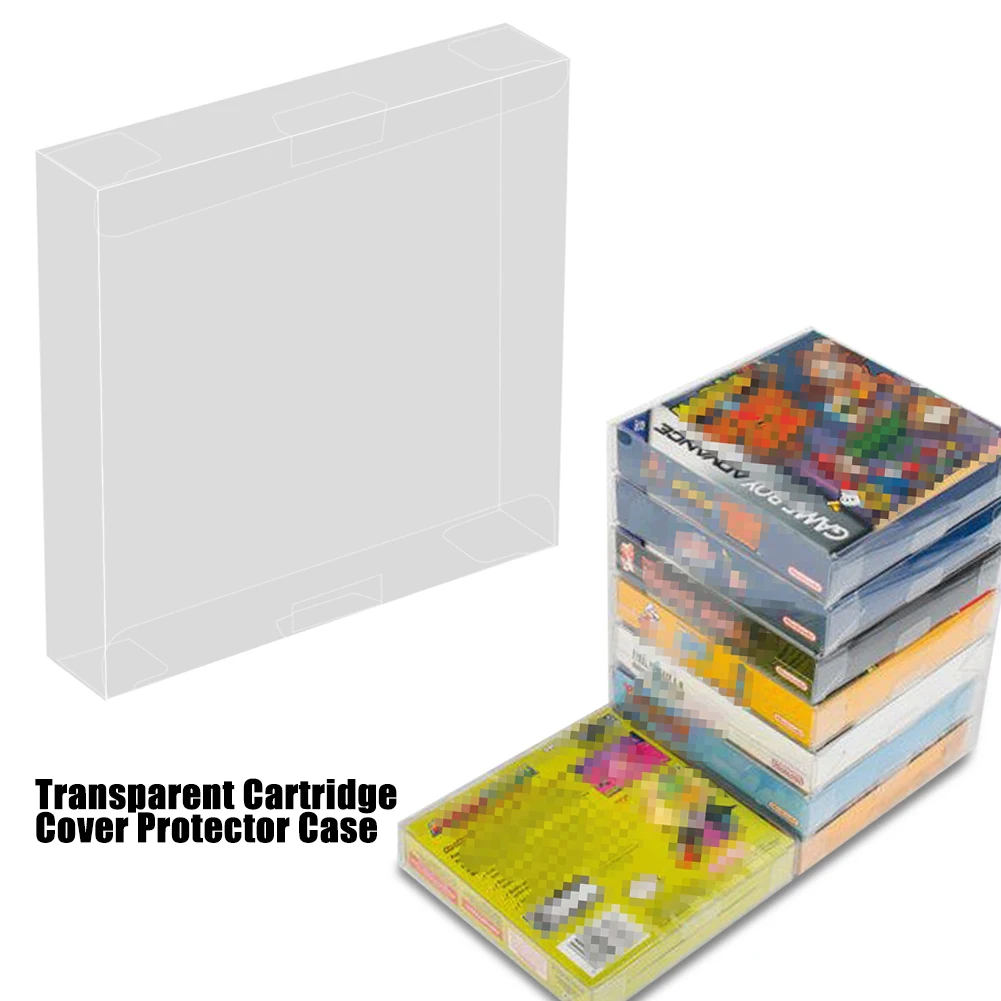 

10pcs Transparent Cartridge Cover Protector Case For Nintend Game Boy GBA Boxed Game Moistureproof