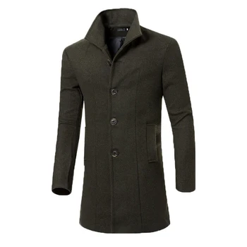 

Warm Autumn Winter Fashion Fashion Men's Turn-down Collar Jacket Coat Wool Outwear Trendy Overcoat Wide-waisted Classic Jacket