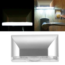 ИК движения Сенсор светодиодный ночной Светильник дверной замок Замочная скважина 4 Светодиодный светильник шкаф Кухня шкаф мини потолочные светильник Ночной светильник