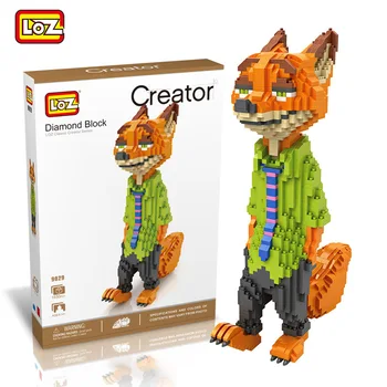 

LOZ Diamond Blocks Big Size Zootopiac DIY Building Toys Anime Auction Figures Juguetes Large size Fox Rabbit Kids Gift 9029-9030
