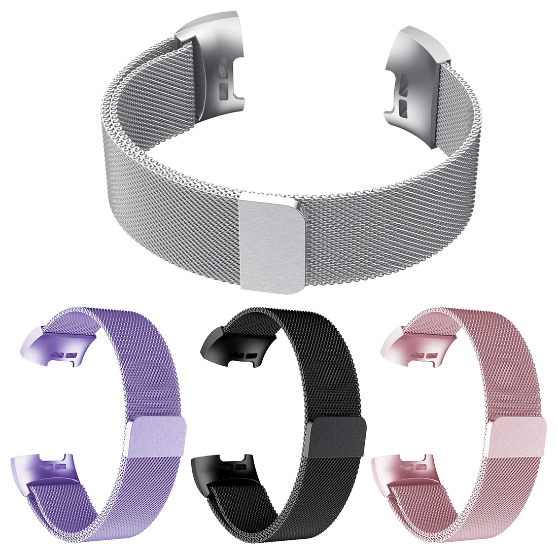 

For Fitbit Charge 3 Hr Band Strap Replacement Wrist Bracelet Stainless Steel Metal Screwless for Fit Bit Charge3 Smart Watch S L