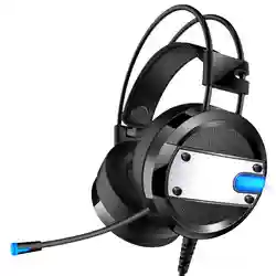 Проводная игровая гарнитура глубокий бас Игры наушники компьютерные наушники с микрофоном наушники со светодиодной подсветкой для ПК