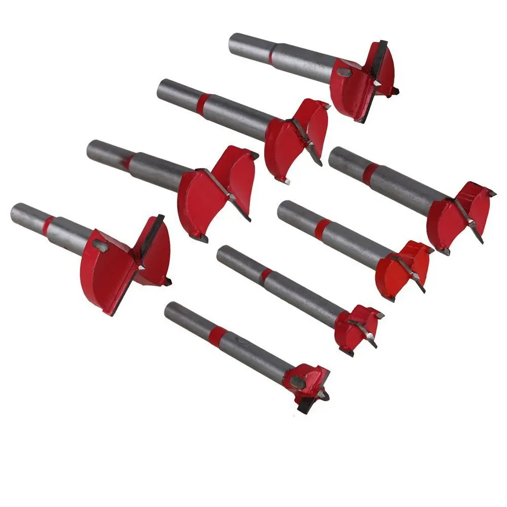 10Pcs Professional Forstner Drill Bit Set Woodworking Hole Saw Wood Cutter, Alloy Steel Wood Drilling Woodworking Hole Boring 