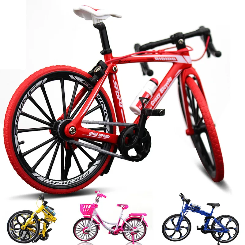 Креативный Литой Сплав модель велосипеда 1:10 гоночный цикл ручной работы крест горный велосипед мини моделирование коллекция подарок Hotwheeling