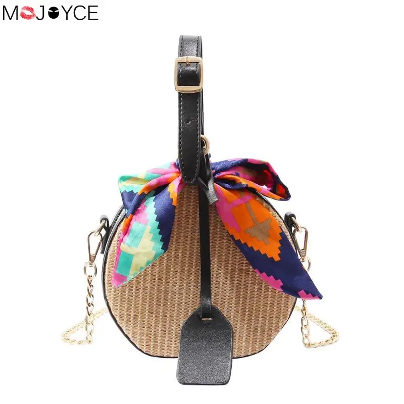 

Small Straw Beach Shoulder Bag Women Chain Crossbody Messenger Bag Female Handbags bolsa feminina