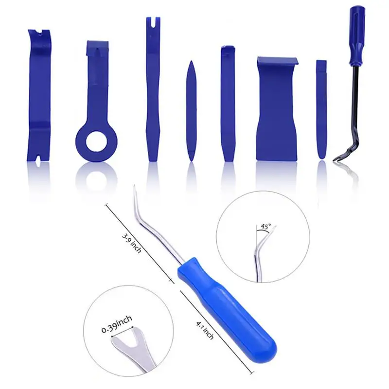 

Manelord Auto Trim Removal Tool Set with 8 Pcs Pry Bar for Car Door Panel Trim Dash board Radio Audio Panel and Panel Removal