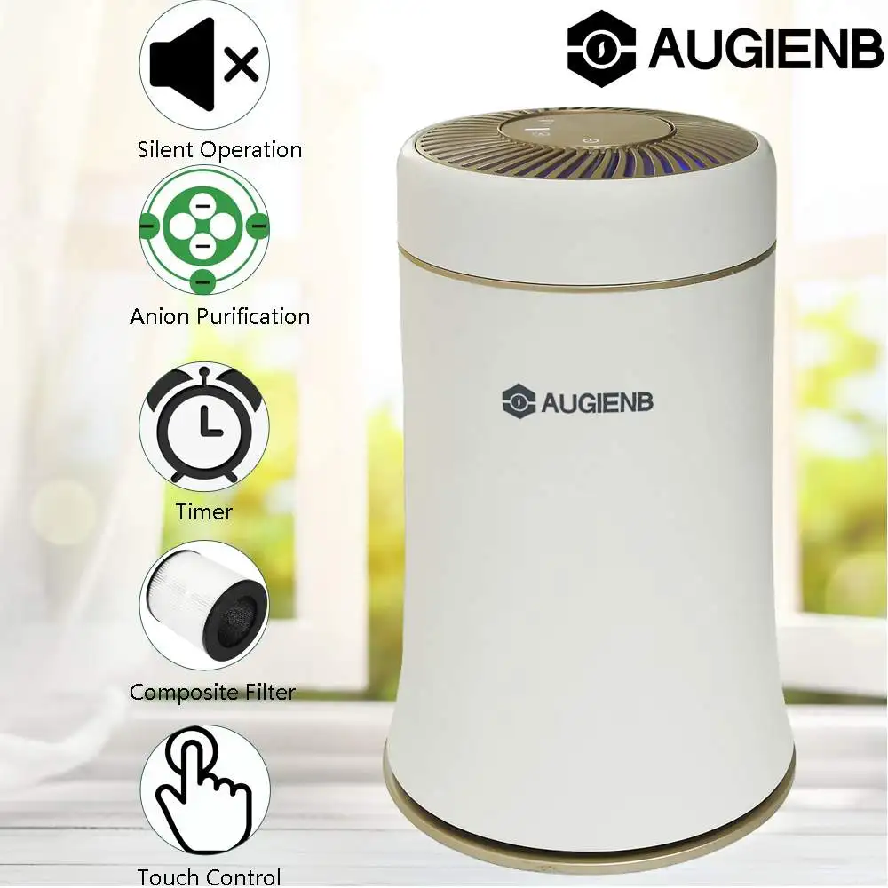 

AUGIENB Mulit-function Desktop Air Purifier With Composite Filter 4 modes adjustment Silent Fresh Air For Home/Office Cleaner