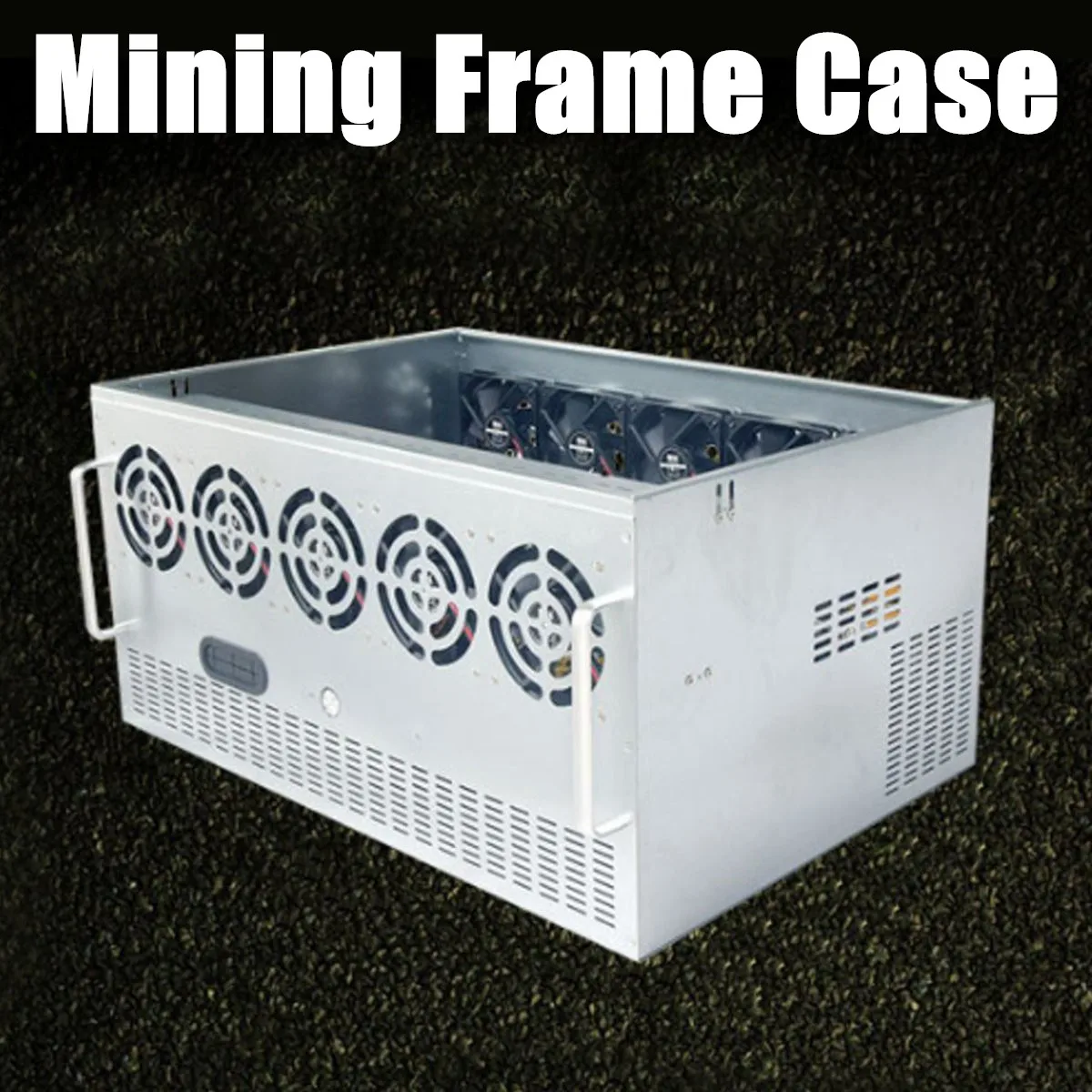 668*448*330mm 12GPU 7.5U 10 Fans Open Air Pro Mining Computer Alloy Case Frame Case Mining Rig Case Chassis SECC High Quality