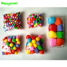 Happyxuan 5 упаковок смешанных цветов 10 50 мм многоцветные помпоны для