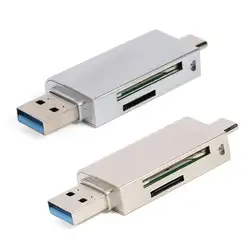 Устройство чтения карт памяти USB 2,0 + Тип C OTG TF карта адаптер для Android телефон ПК