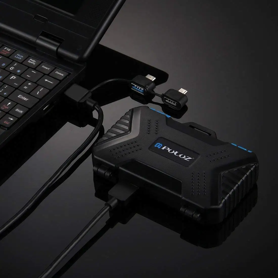 PULUZ устройство для чтения карт памяти USB 3 0 SD CF TF ридер с OTG Fuction и 21 слотом