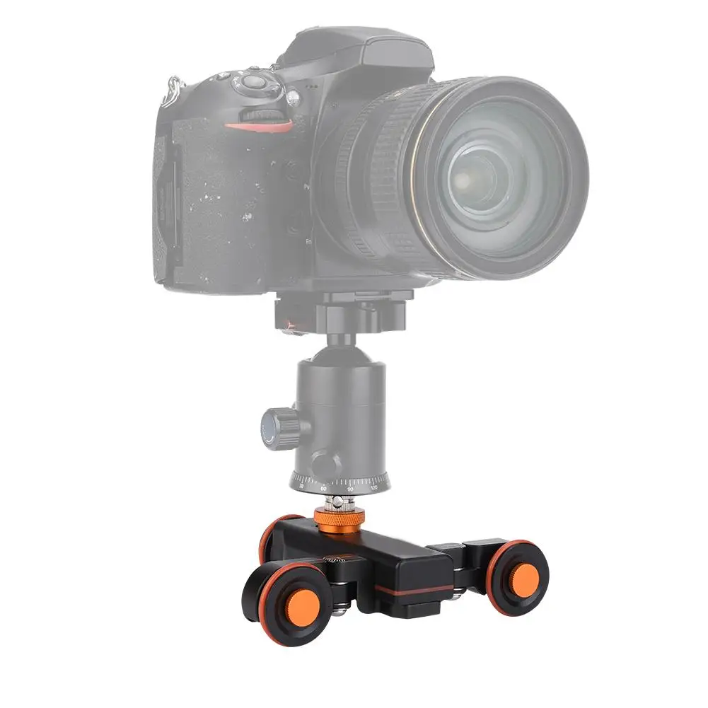 YELANGU L4X мини моторизованный электрический трек слайдер двигатель Долли грузовик автомобиль для камера видеокамера DV с батарея
