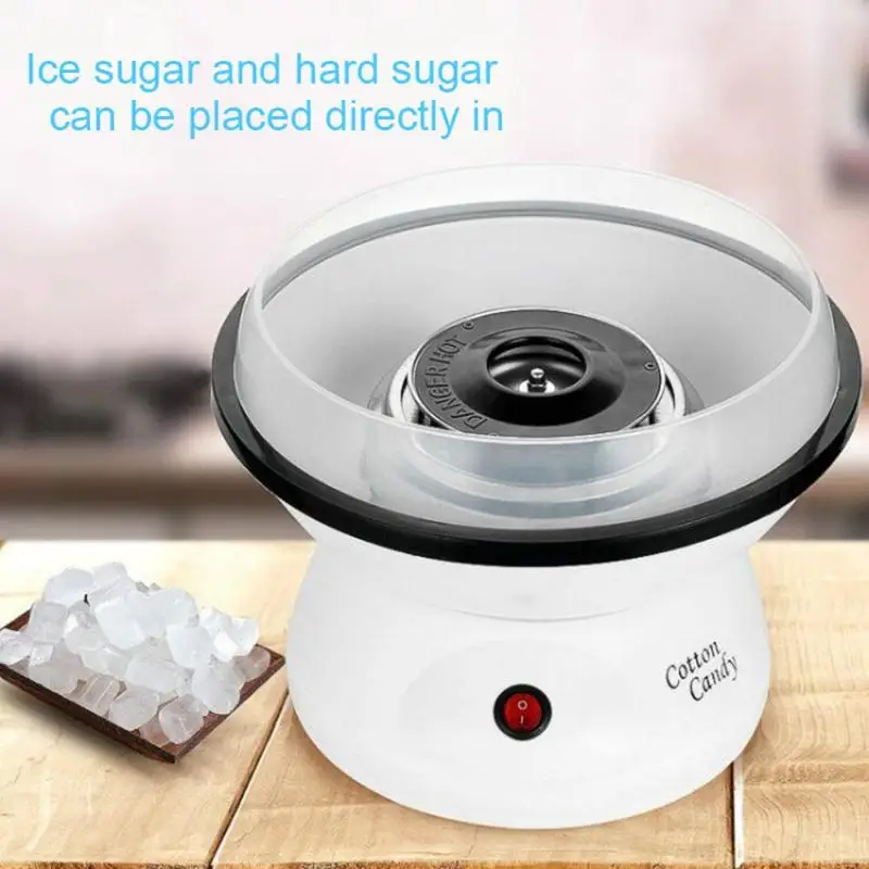 

Alloet Full Automatic DIY Sweet Cotton Candy Maker Mini Electric DIY Sugar Machine Food Processor Machine Kids Gift