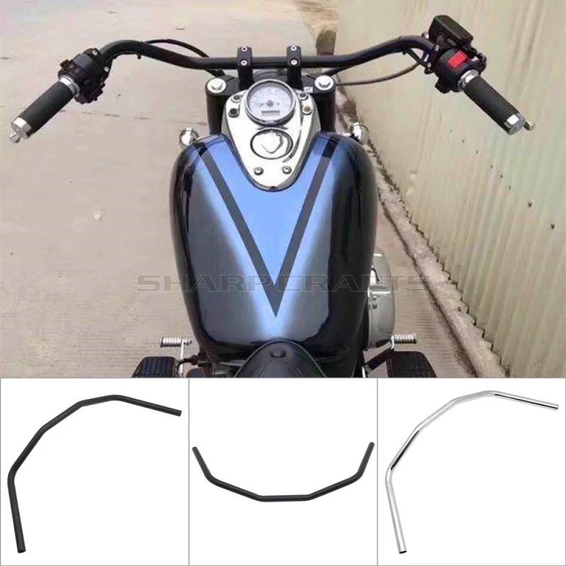 Ручка на руль мотоцикла для Yamaha Dragstar V star XVS400 XVS650 DS400 DS650 Kawasaki Vulcan 800 900 Bobber Chopper|Руль
