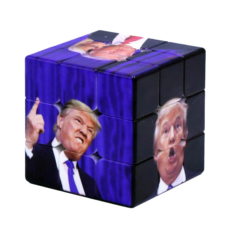 Trump Magic Cube Toy UV Printing Facial Expression Third Order Idiot spokesperson YJS Dropship | Игрушки и хобби
