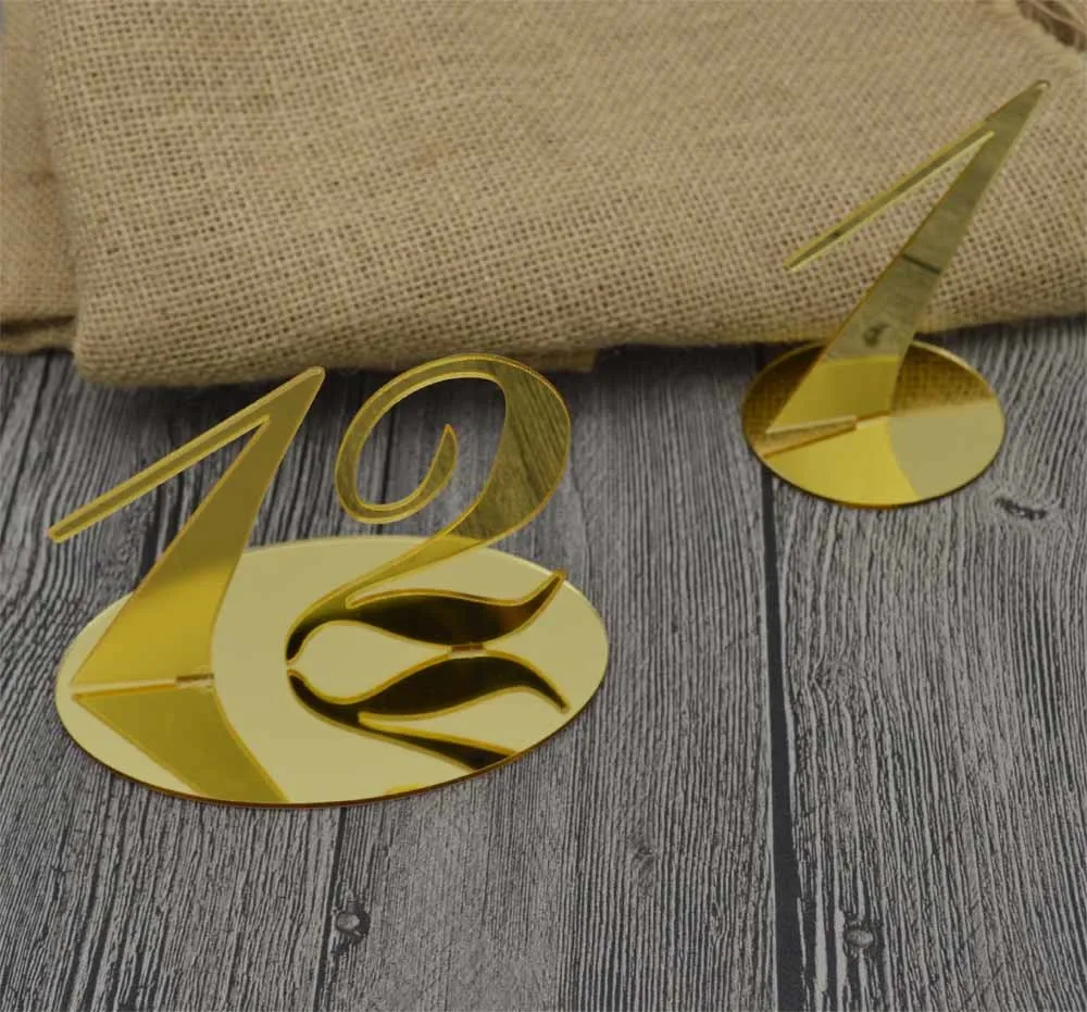 

Acrylic Wedding Supplies Digital 1 To20 Wedding Table Numbers Gold Table Number Wedding Table Decor For Wedding Silver Decor