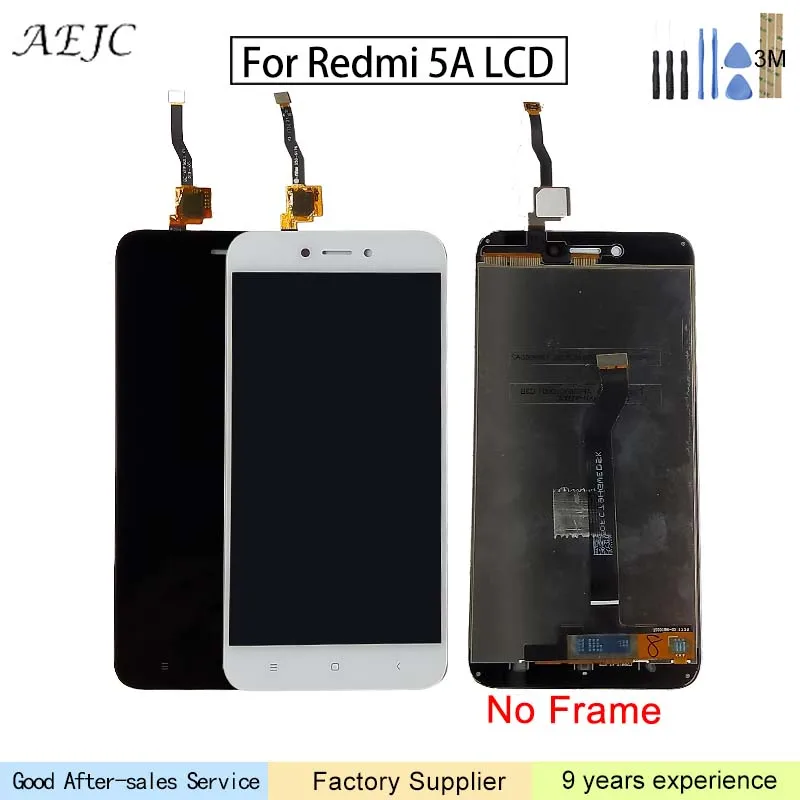 

5 inch For Xiaomi Redmi 5A LCD Display Screen Replacement For Redmi 5A Screen Digiziter Assembly with 3M Sticker