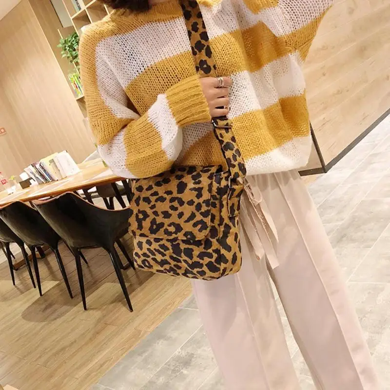 

Leopard Print Women Girls Shoulder Messenger Bags Handbags Crossbody Totes