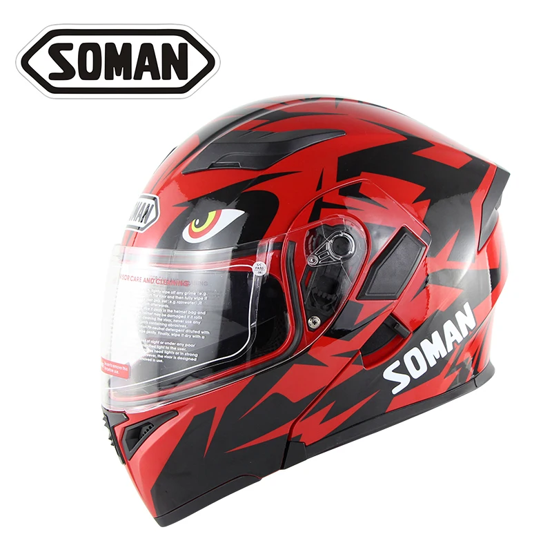 

SOMAN 955 SkyEye Street Motorcycle Helmet Full Face Motor Bike Racing Casco DOT Approval