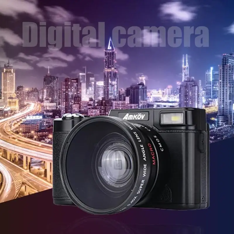 

CDR2 Digital Camera 1080P Full HD 24MP 3.0 inch Rotatable LCD Spin Screen Anti-shake 4X Zoom Digital Camera Camcorder new